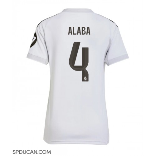 Zenski Nogometni Dres Real Madrid David Alaba #4 Domaci 2025-26 Kratak Rukav